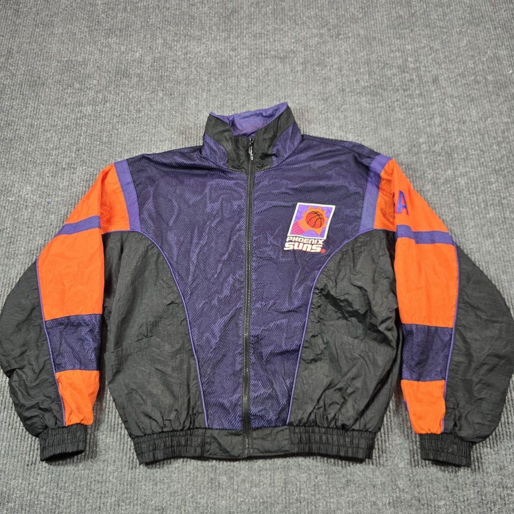 Vintage 90s Phoenix Suns Jacket Mens Large Purple Pro Player Daniel Young NBA - Picture 2 of 10